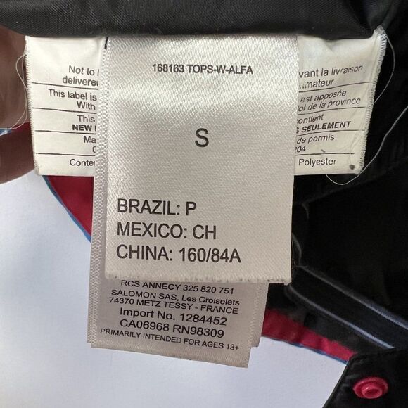 Salomon Blue AdvancedSkin Dry 10K Hooded Snowboard Jacket - Picture 6 of 9